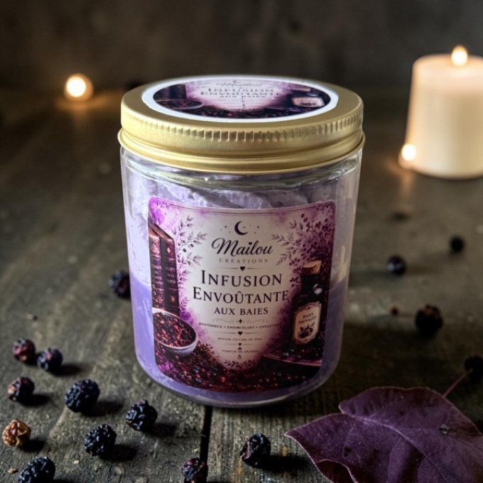 Bougie gourmande parfum Infusion envoûtante aux baies