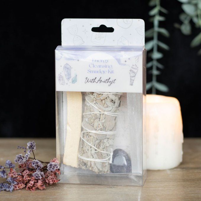 Kit de purification avec cristal d'améthyste