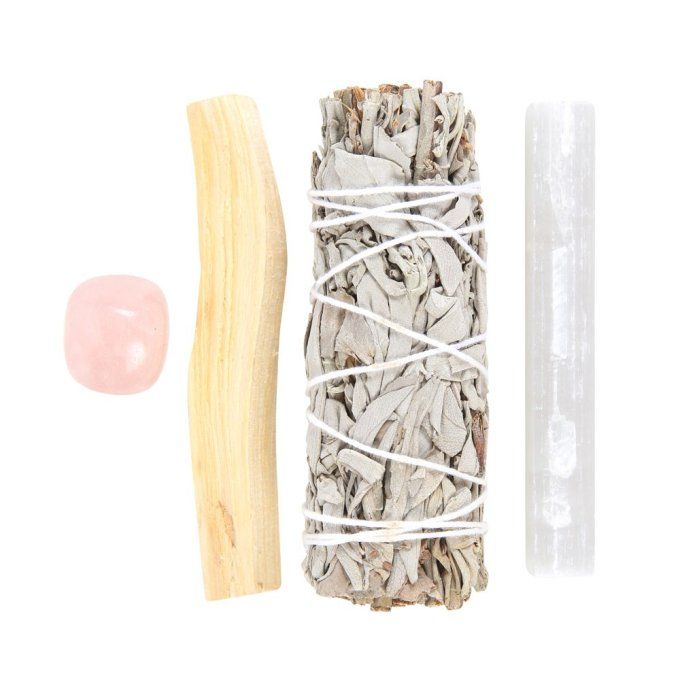 Kit de purification avec cristal de quartz rose