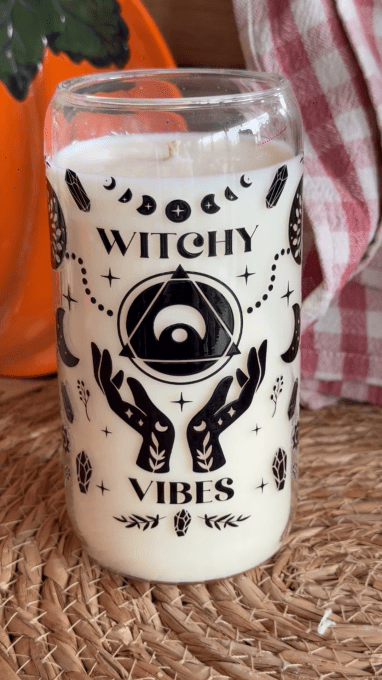 Grande bougie "Witchy Vibes" parfum Sauge
