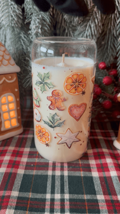 Grande bougie "Epices de Noel" parfum au choix 